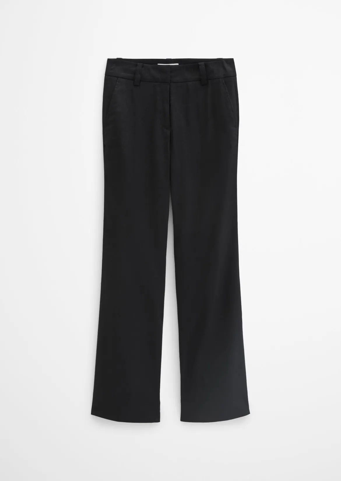 Chino flared aus Viskose-Leinen-Stretch