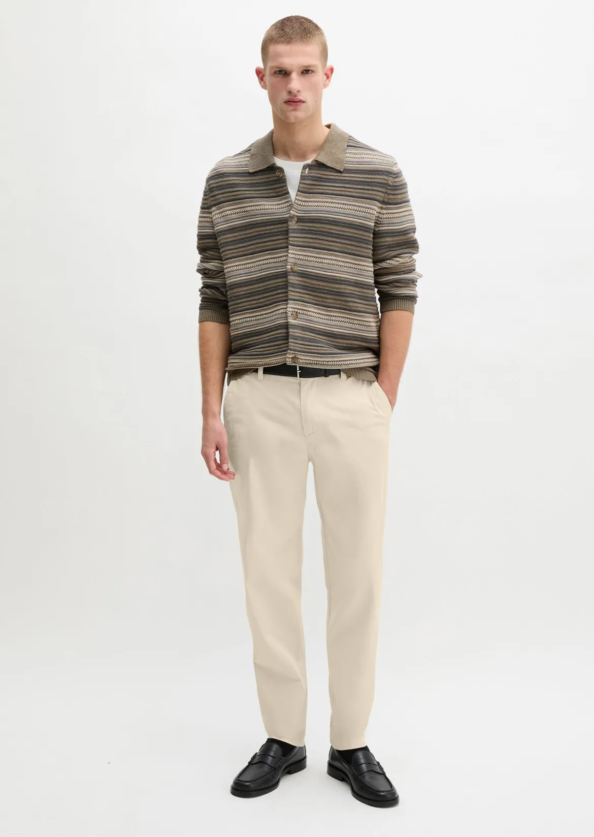 Chino Model Morot Jogger tapered aus technischem Popeline-Stretch