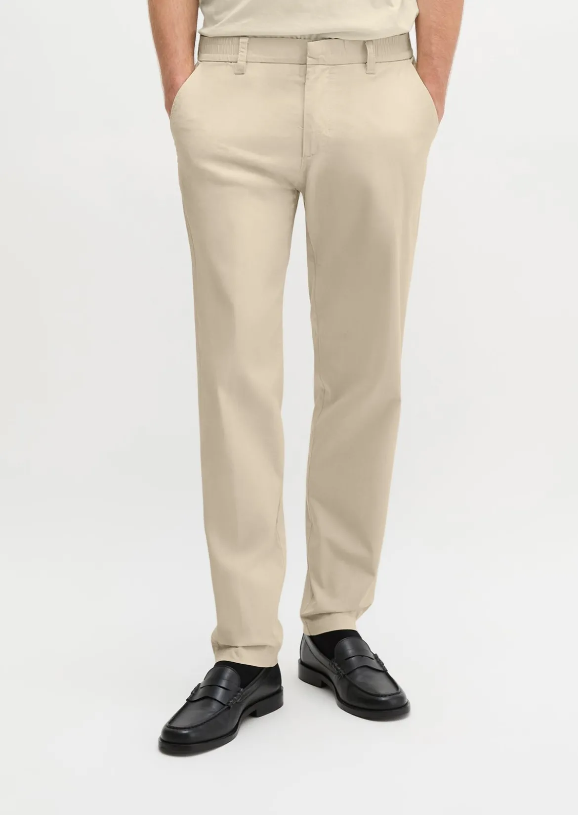 Chino Model Morot Jogger tapered aus technischem Popeline-Stretch