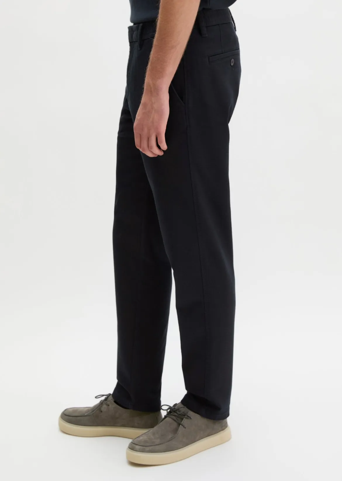 Chino Model Morot Jogger tapered aus elastischem Bio-Baumwollsatin