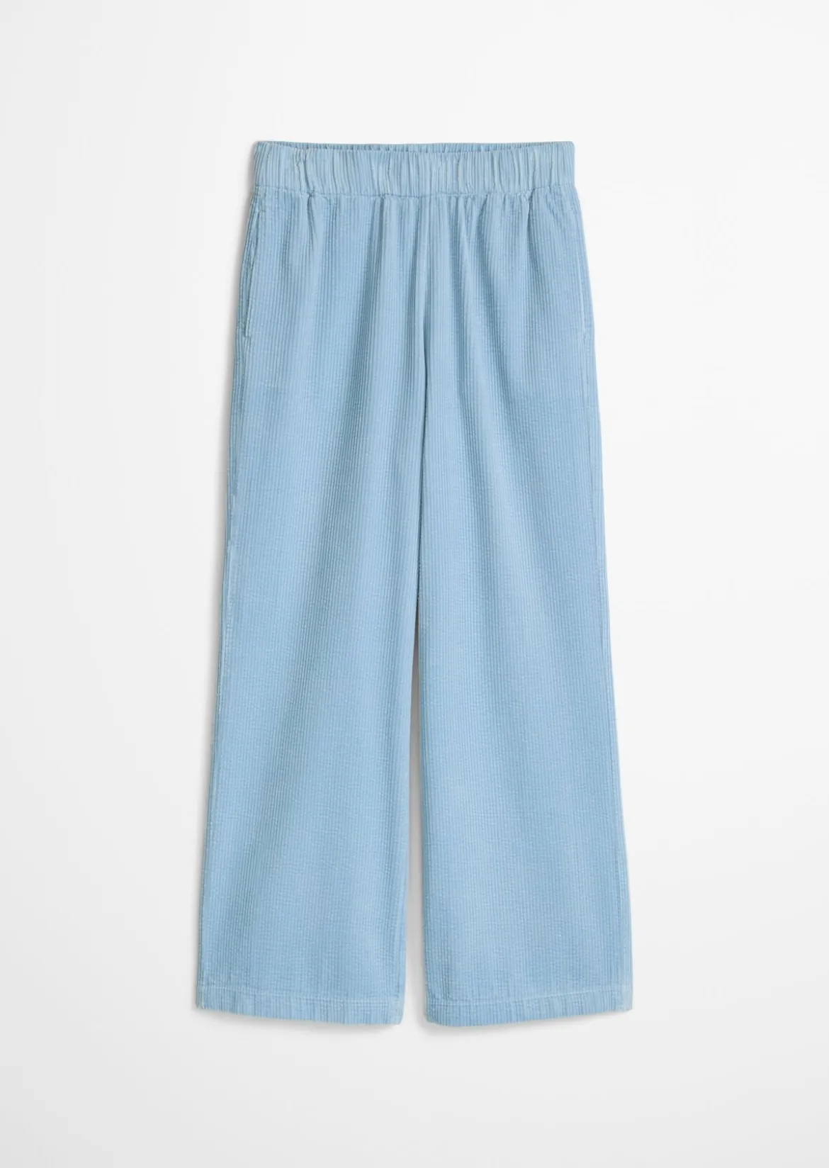 Cordhose wide straight leg mit lässiger Bubble-Struktur