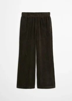 Cordhose wide straight leg mit lässiger Bubble-Struktur