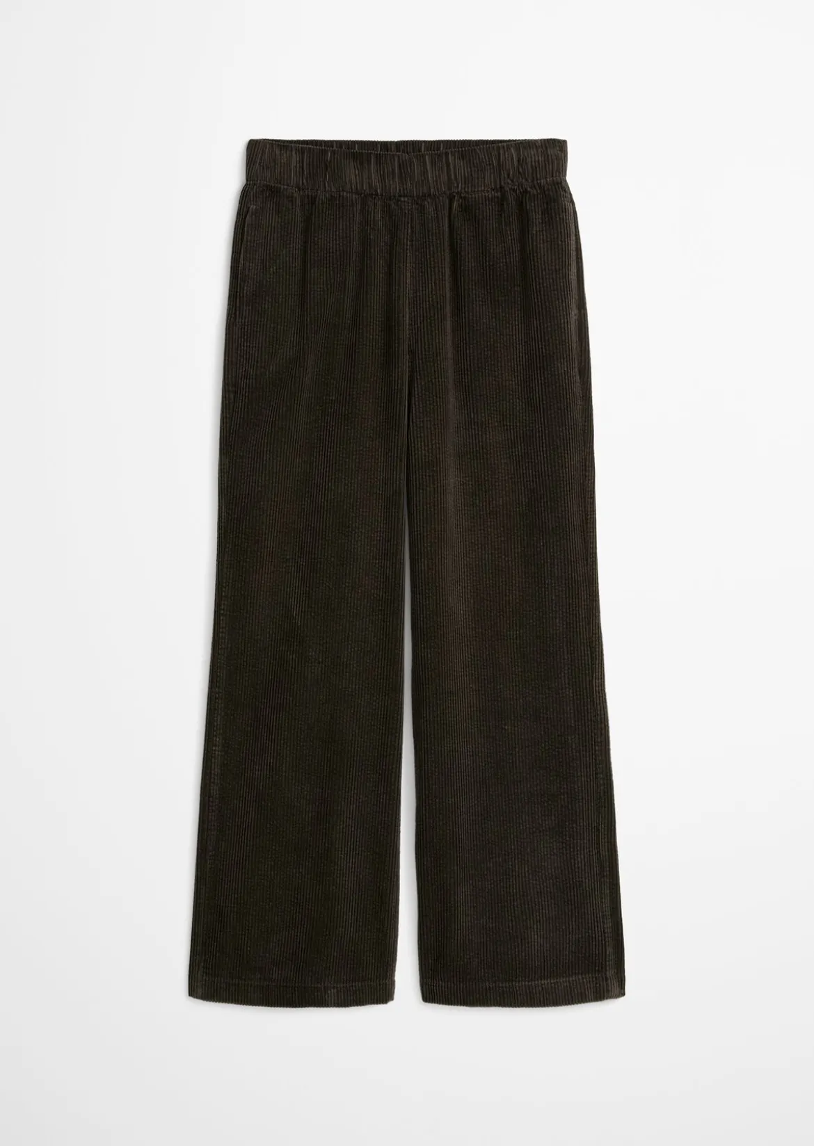Cordhose wide straight leg mit lässiger Bubble-Struktur