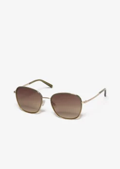 Damen-Sonnenbrille mit filigranem Metall-Rahmen