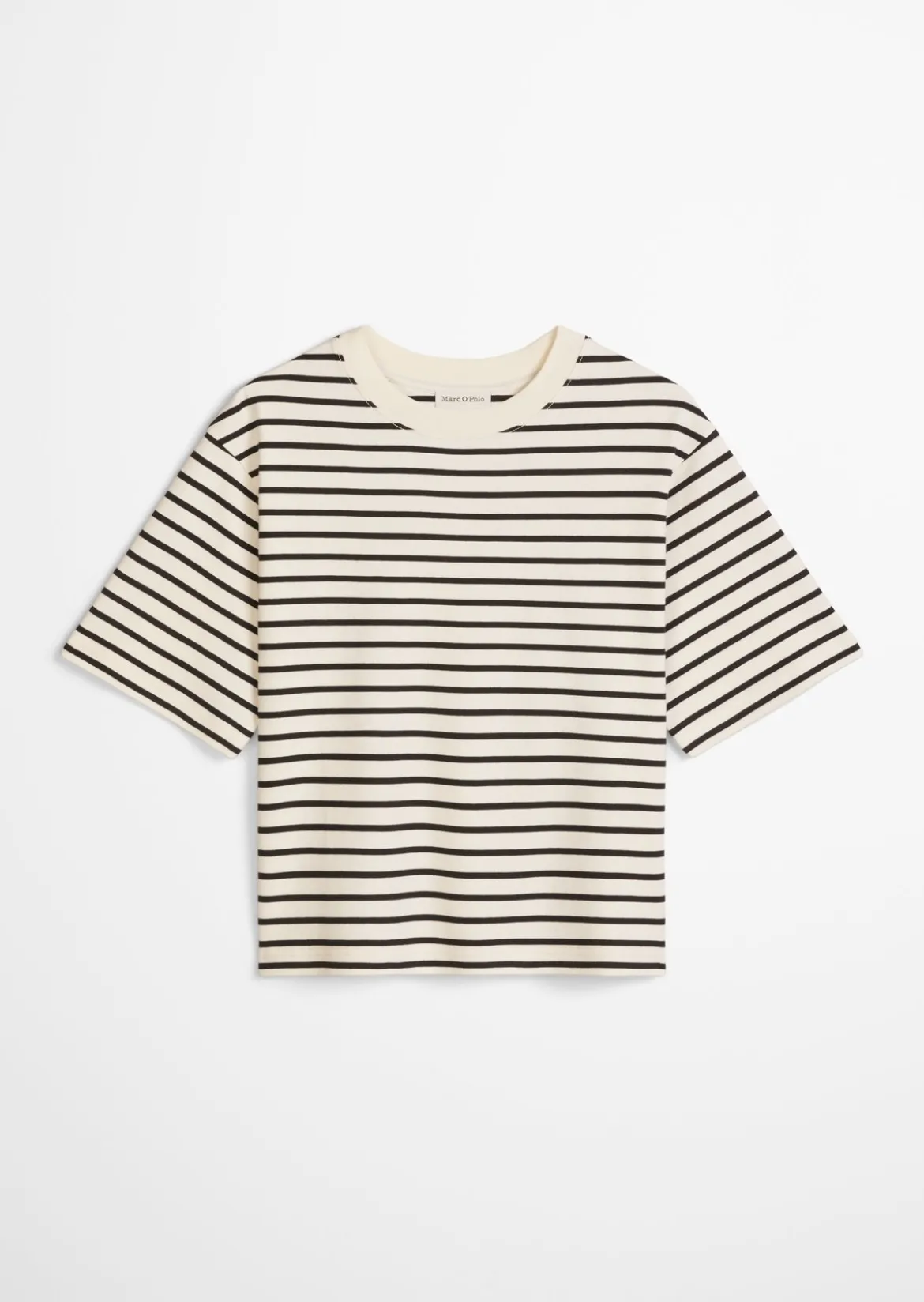 Gestreiftes T-Shirt relaxed aus Light Interlock-Jersey