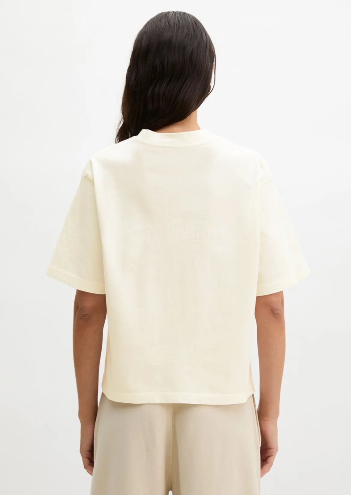 Logo-T-Shirt regular aus recycelter und Bio-Baumwolle