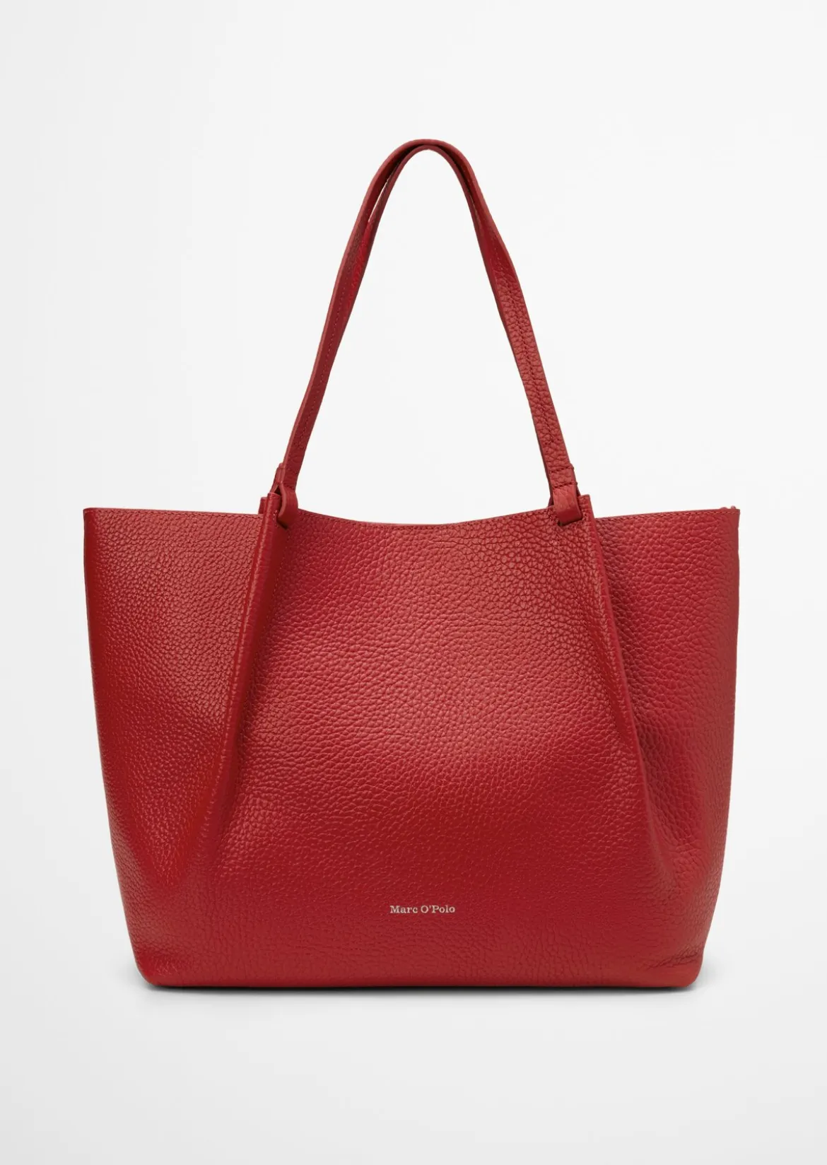 Shopper medium aus genarbtem Rindleder