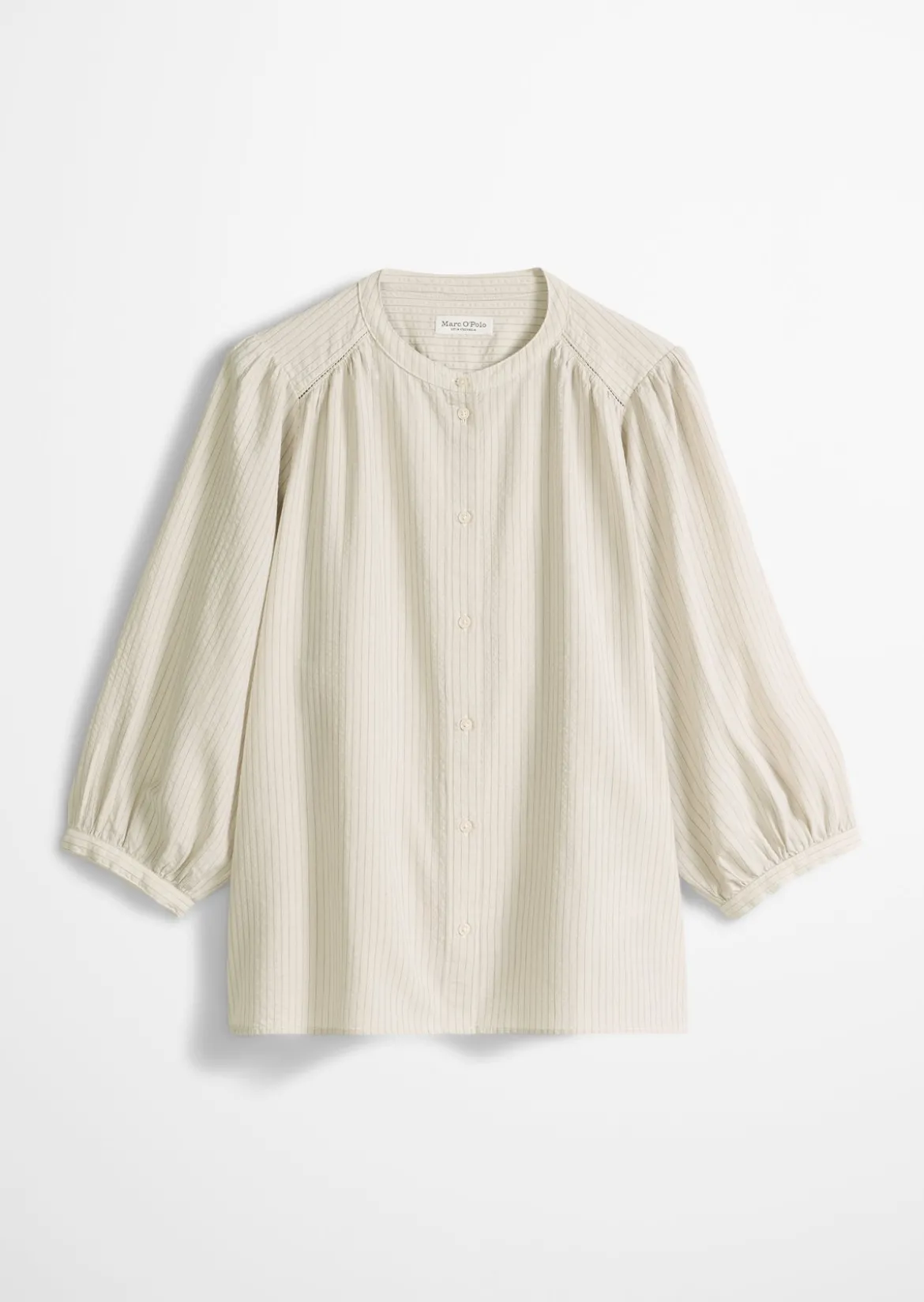 Streifen-Bluse A-Shape aus Organic-Cotton-Viskose-Mix