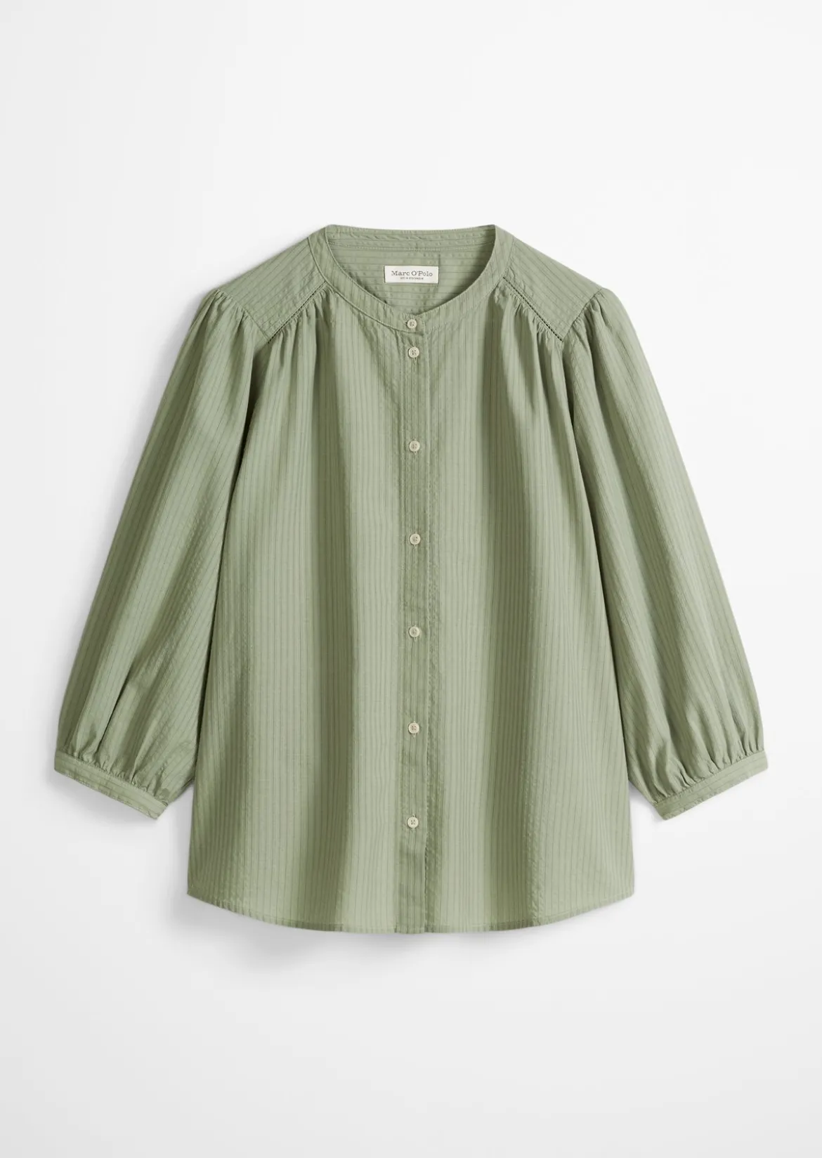 Streifen-Bluse A-Shape aus Organic-Cotton-Viskose-Mix
