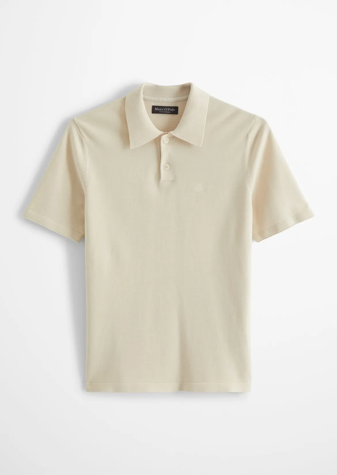 Strick-Poloshirt regular aus zertifizierter Bio-Baumwolle