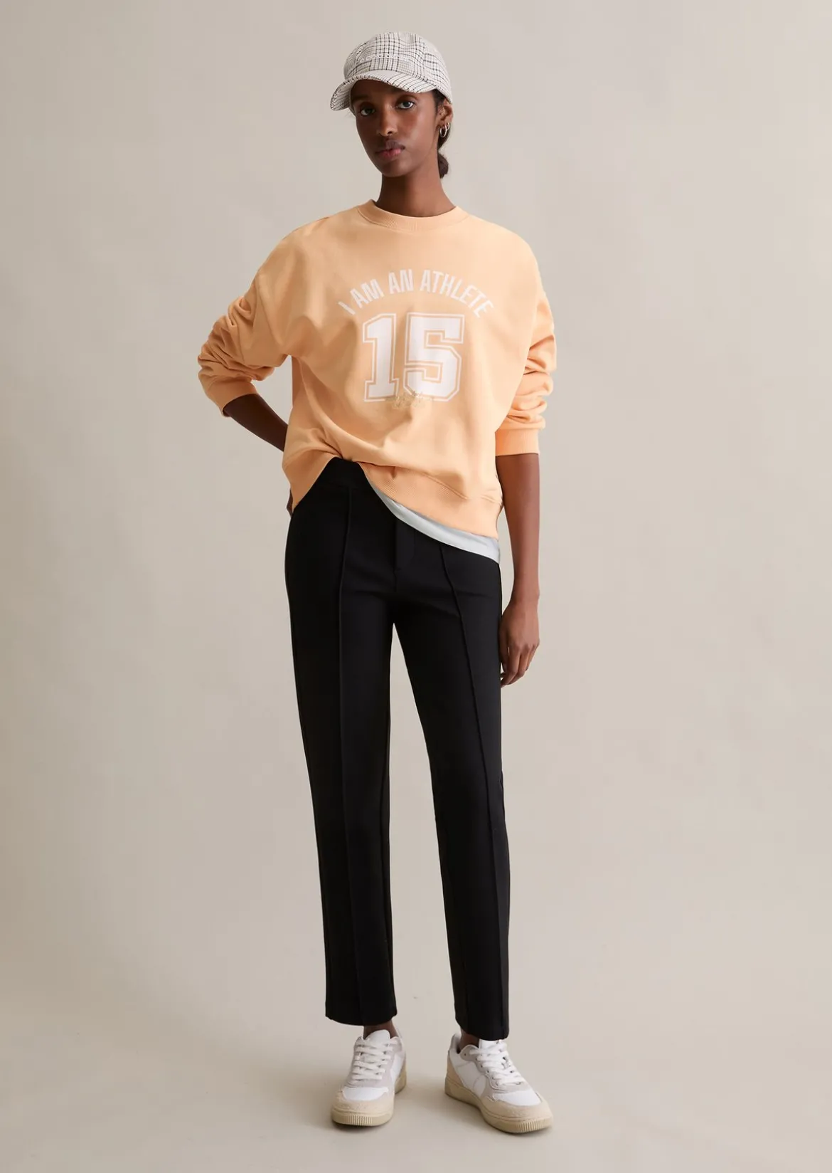 Sweatshirt im College-Stil relaxed mit kuschelig gerauter Innenseite