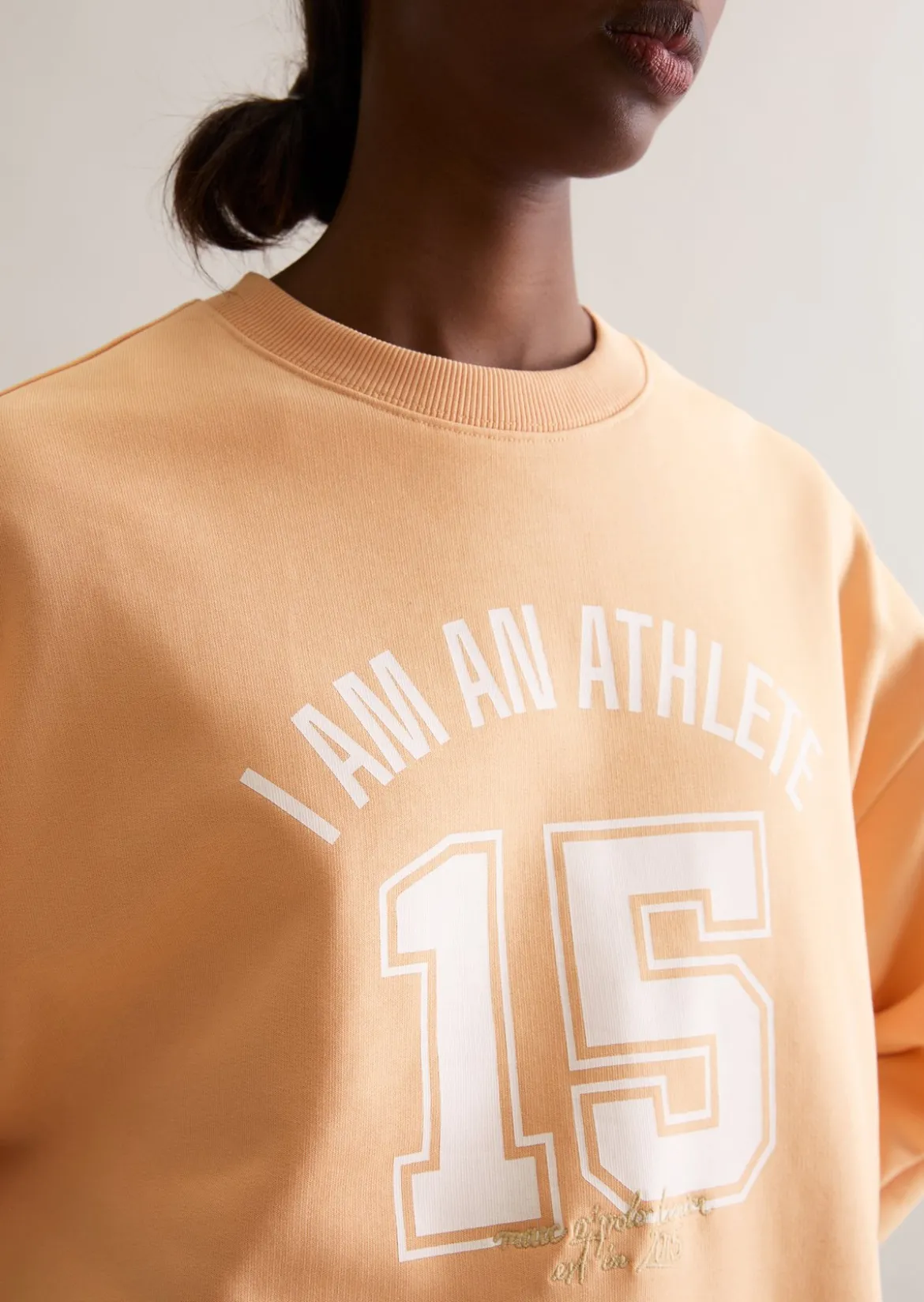 Sweatshirt im College-Stil relaxed mit kuschelig gerauter Innenseite