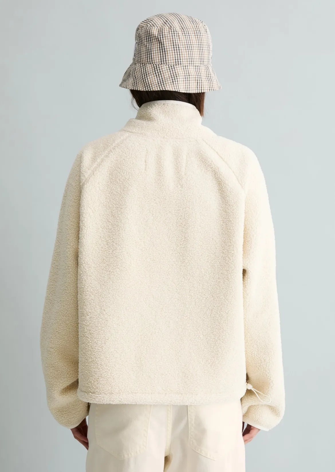 Teddy-Sweatshirt relaxed aus recyceltem Polyester