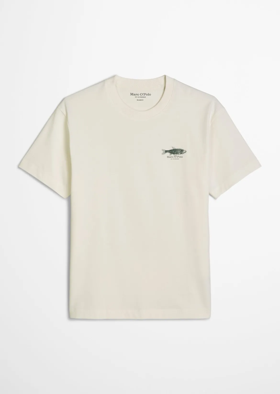 T-Shirt loose mit Seafood-Rückenprint