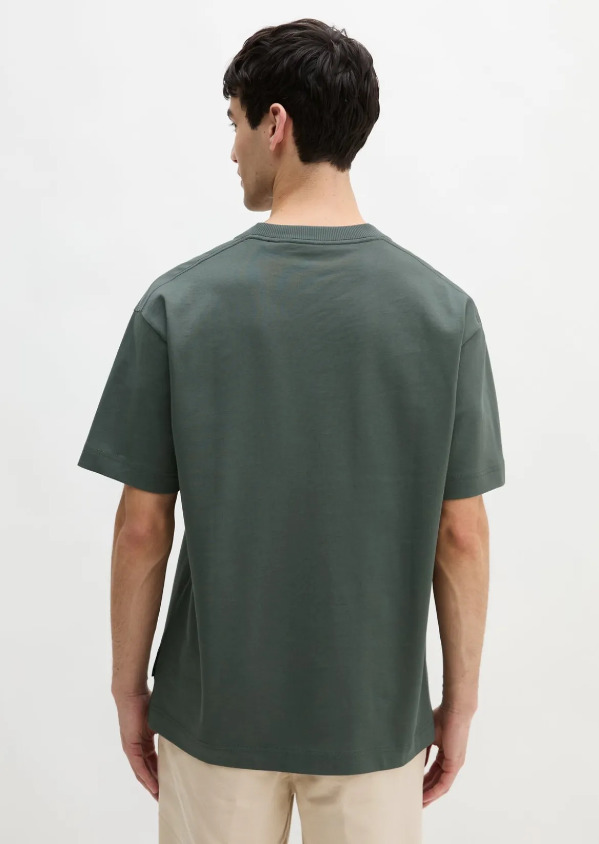 T-Shirt relaxed aus schwerem Bio-Baumwoll-Jersey