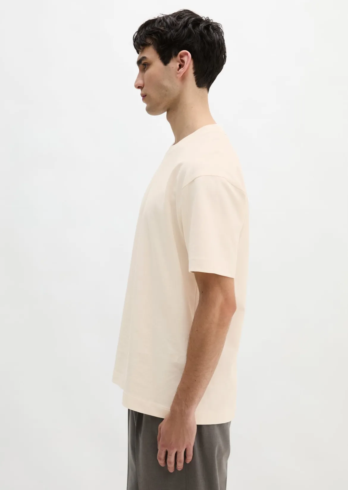 T-Shirt relaxed aus schwerem Bio-Baumwoll-Jersey