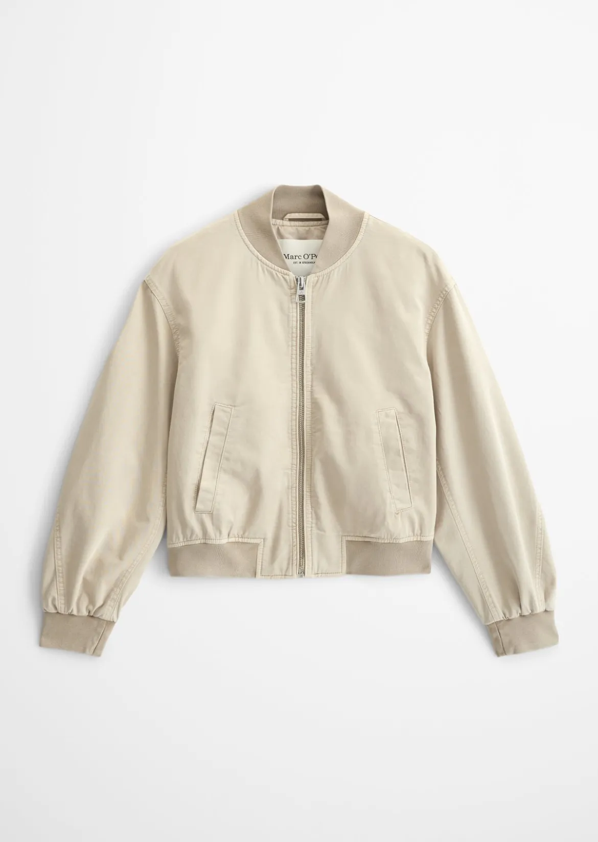 Twill-Blouson regular garment-dyed aus reiner Bio-Baumwolle